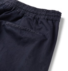 Ermenegildo Zegna - Cotton and Linen-Blend Drawstring Trousers - Blue