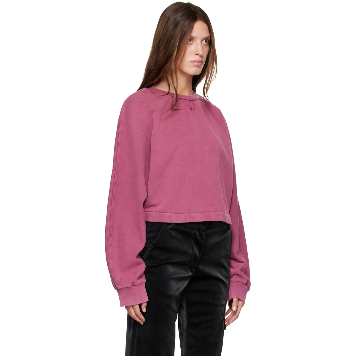 Off-White Pink Off Stamp Balloon Crew Sweatshirt