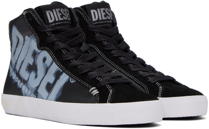 【関税込み】Diesel ブラック S-Leroji Mid X スニーカー Diesel Black S-Leroji Mid X Sneakers Diesel
