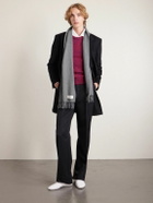 CELINE - Logo-Appliquéd Fringed Cashmere Scarf