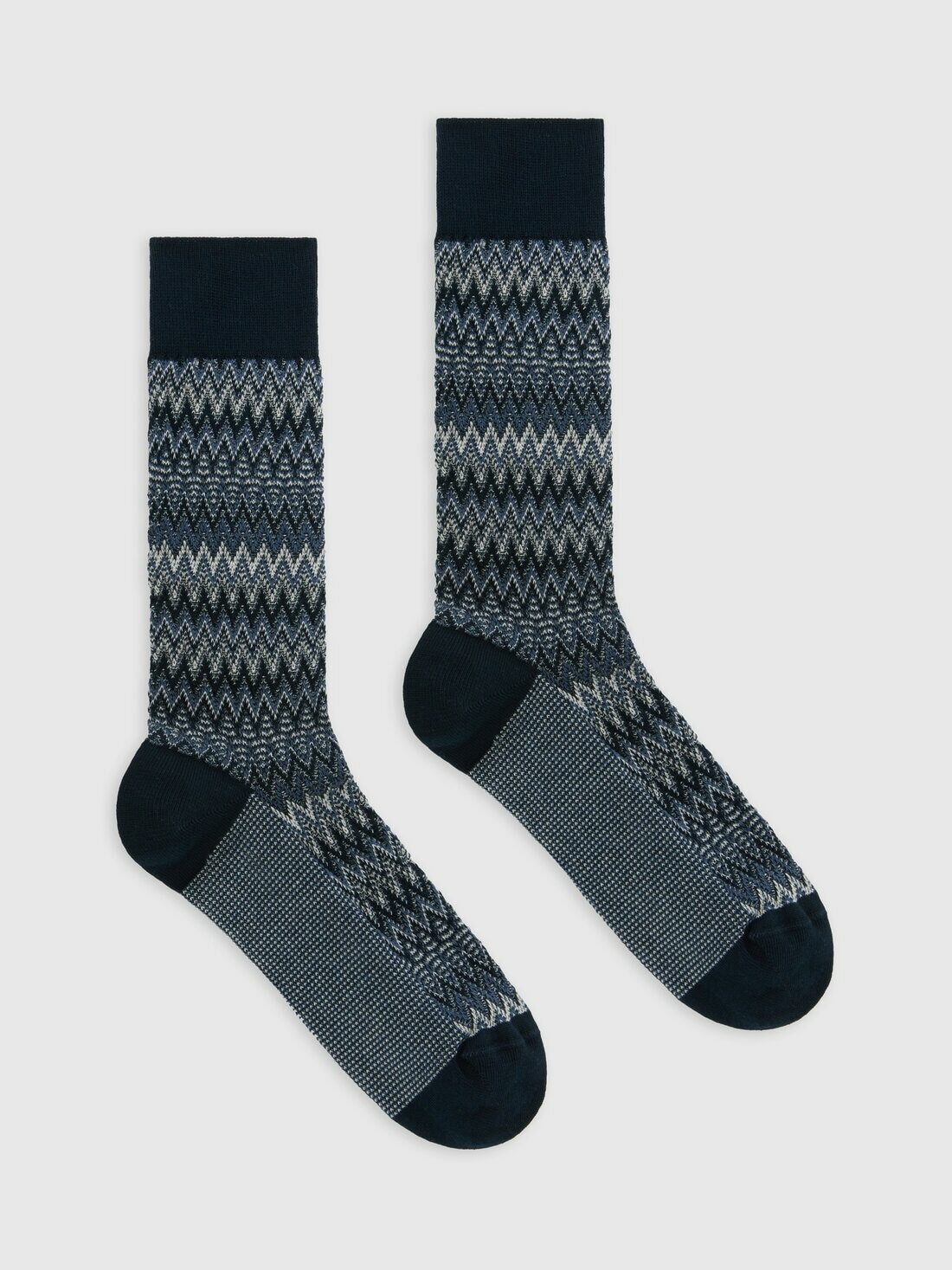 Missoni - Zig zag cotton-blend ankle socks, Men, Multicoloured