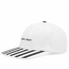 Bram's Fruit Men's Canopy Cap in White/Green Striped 
