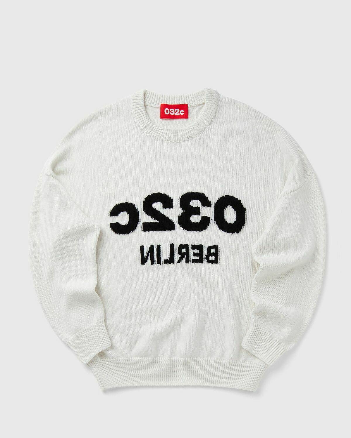 032c SELFIE SWEATER White Mens Pullover