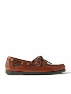 G.H. BASS - Jetty II Full-Grain Leather Boat Shoes - Brown