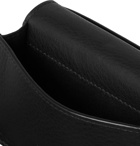 Balenciaga - Logo-Print Textured-Leather Bifold Cardholder - Men - Black
