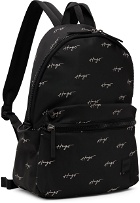 Hugo Black Printed Backpack