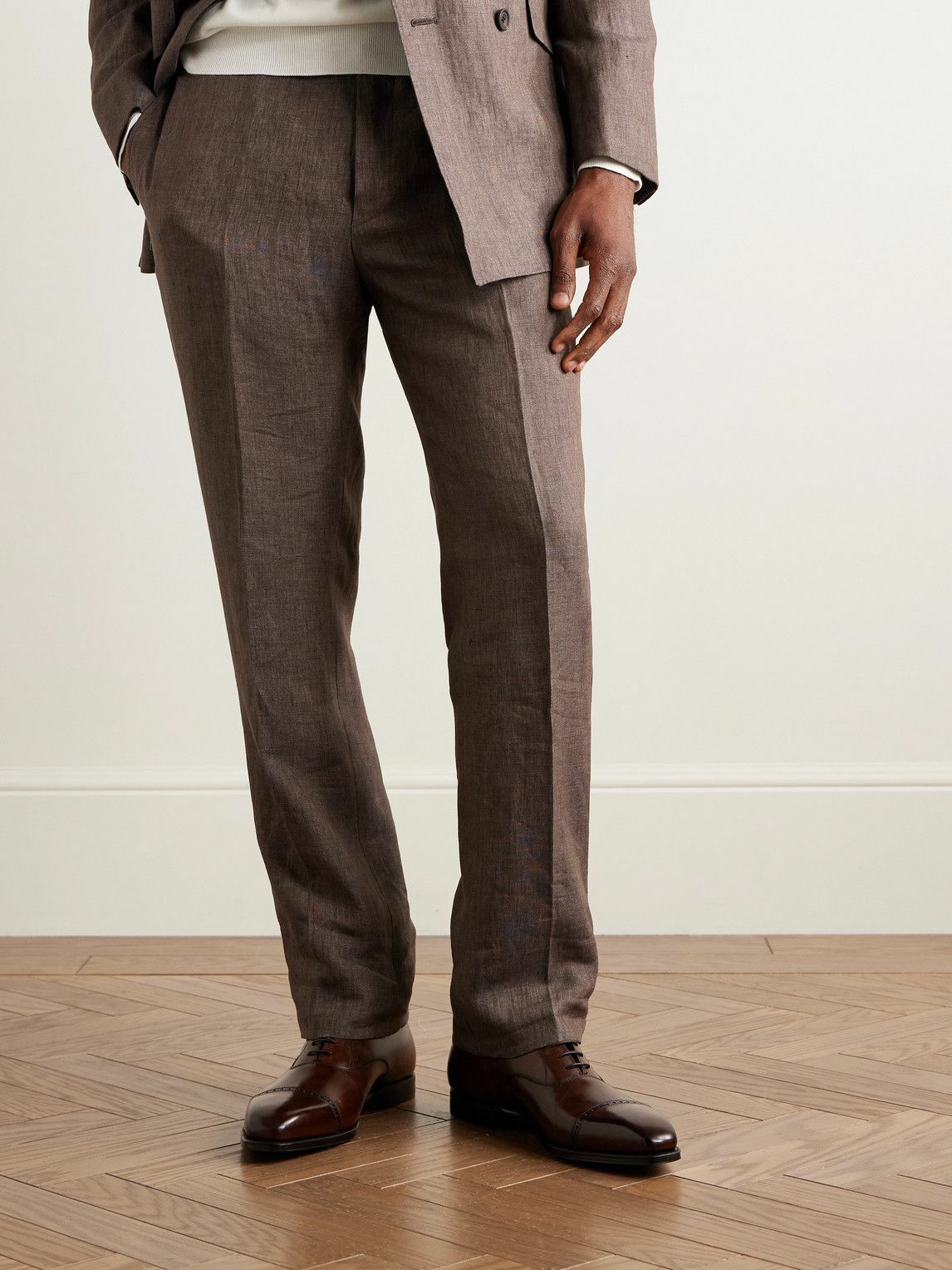 George Cleverley - Charles Cap-Toe Leather Oxford Shoes - Brown