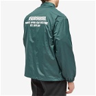 Neighborhood Men's Windbreaker Coach Jacket in Green