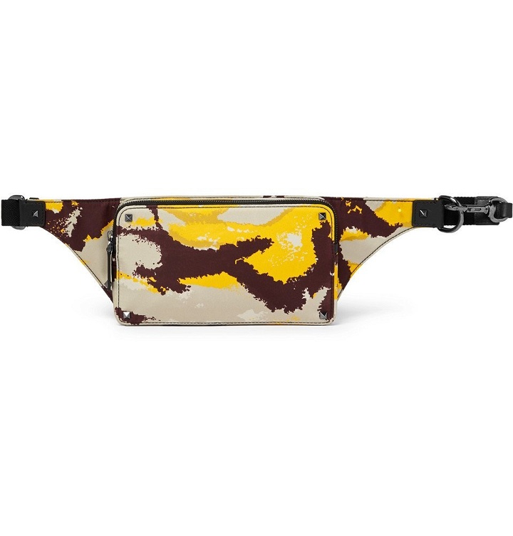 Photo: Valentino - Valentino Garavani Camouflage-Print Shell Belt Bag - Men - Yellow