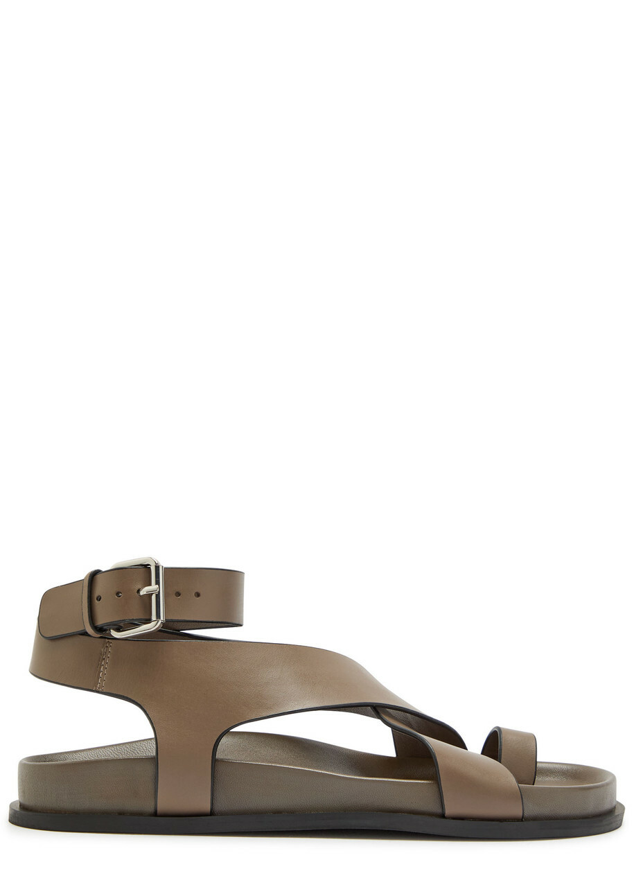 A.emery Jalen Leather Sandals Taupe