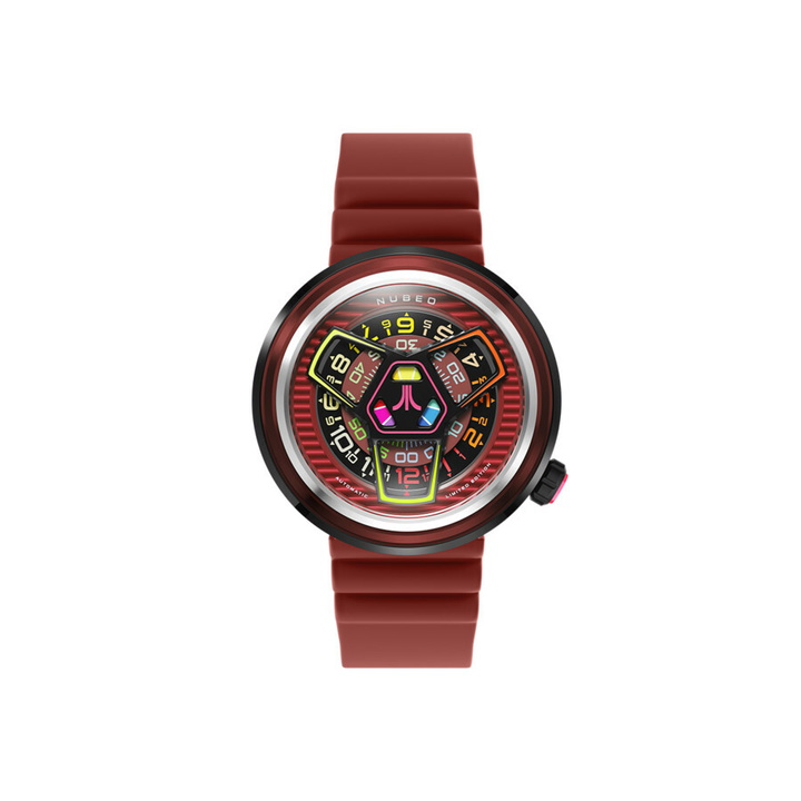 Photo: Nubeo Ventana Red Dial Mens Watch NB-6125-03