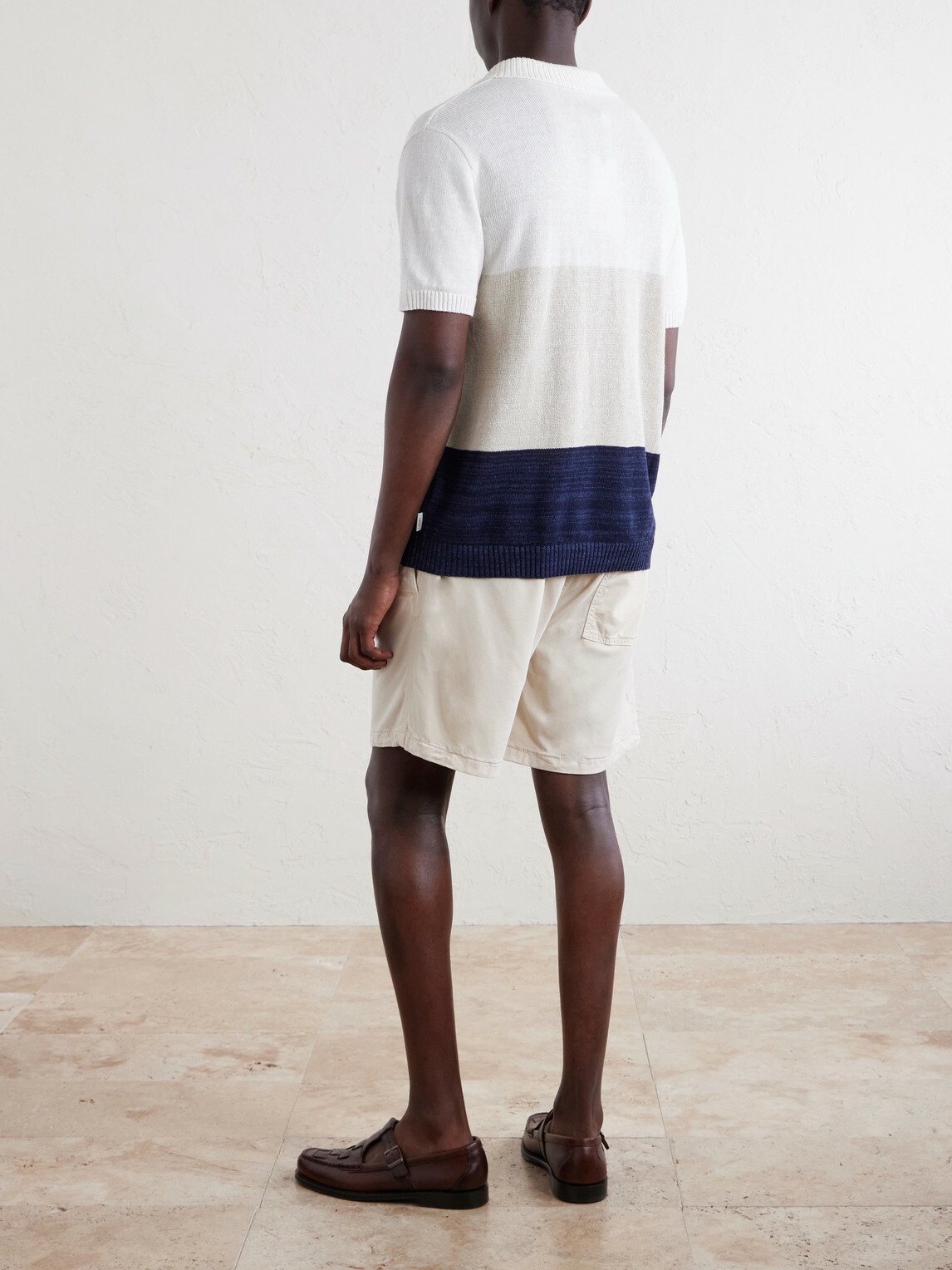 Onia - Linen, Silk and Cotton-Blend Polo Shirt - Neutrals