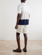 Onia - Linen, Silk and Cotton-Blend Polo Shirt - Neutrals