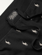 POLO RALPH LAUREN - Logo-Print Cotton-Jersey Pyjama Shorts - Black