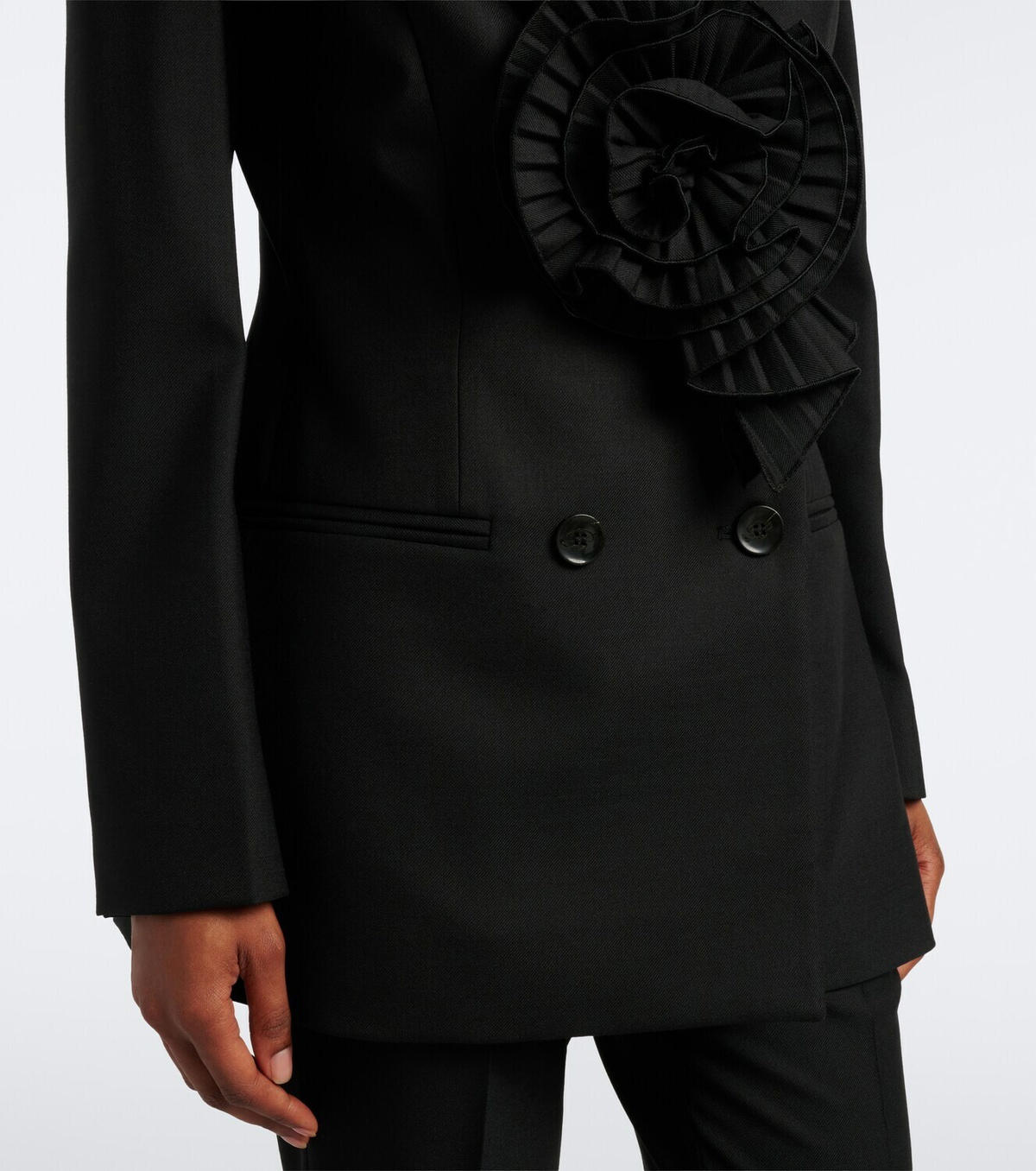 Blumarine Floral-appliqué blazer