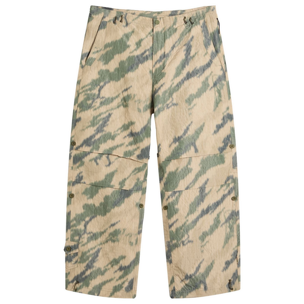 Maharishi Khaki 4244 Water Dragon Embroidered Trousers Maharishi