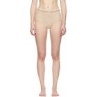 Le Petit Trou Beige Confiance High-Waisted Briefs