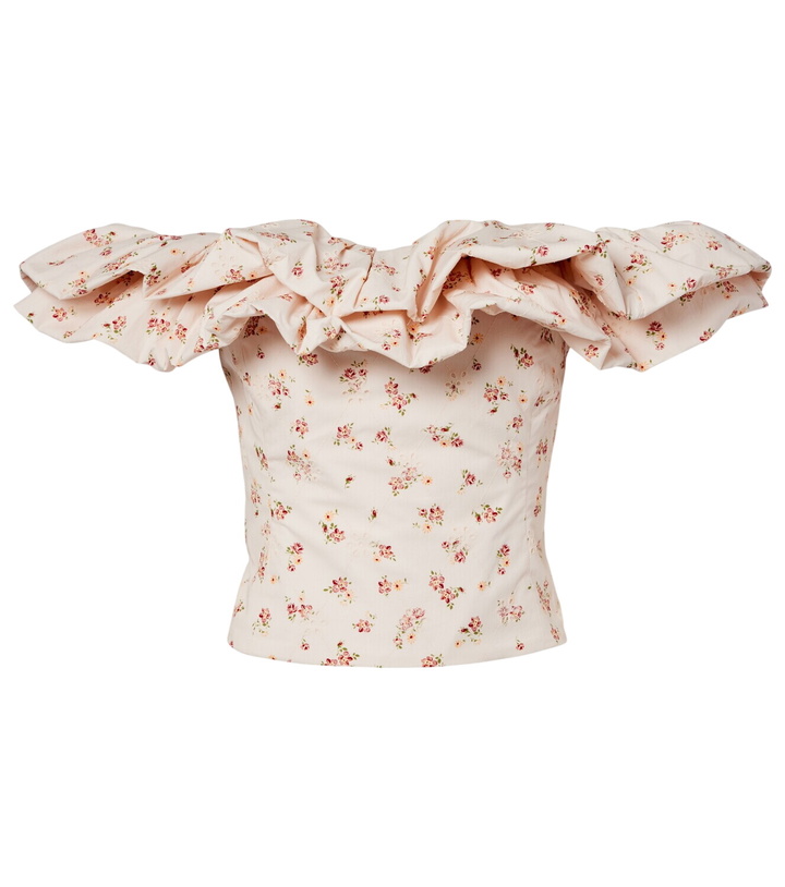Photo: Markarian Dalia floral off-shoulder cotton top