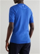 Schiesser - Karl Heinz Organic Cotton-Jersey Henley T-Shirt - Blue