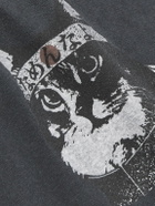 Remi Relief - Chef Cat Printed Cotton-Jersey T-Shirt - Black
