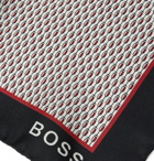 Hugo Boss - Printed Silk-Twill Pocket Square - White