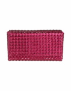 Amina Muaddi Womens Clutch in Magenta