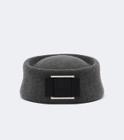 Roger Vivier Embellished wool felt hat