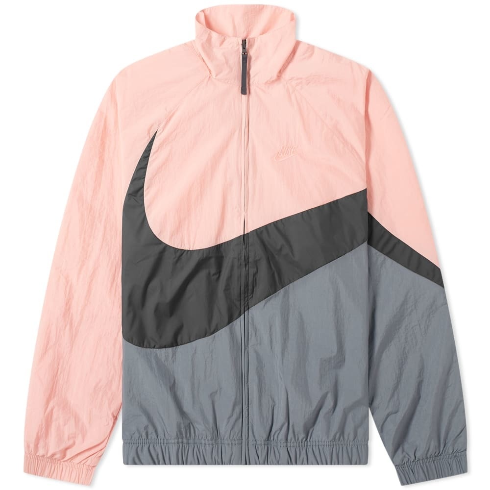 contar hasta Ten cuidado Sicilia Nike Big Swoosh Woven Jacket Pink Gaze, Black & Dark Grey Nike