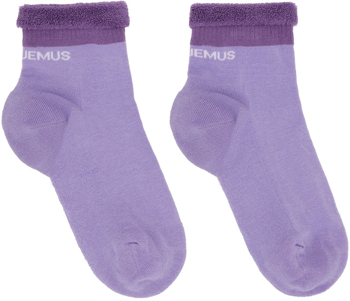 Photo: Jacquemus Purple 'Les Chaussettes Cuca' Socks