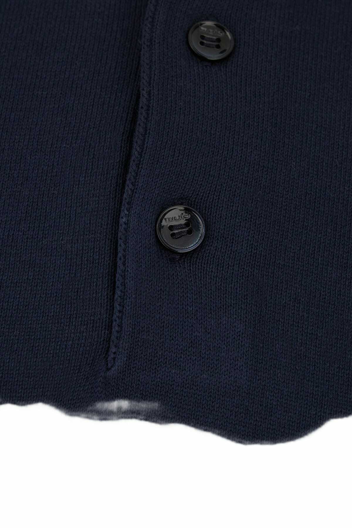 Malo Navy Blue Cotton Polo Shirt