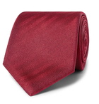 Brioni - 8cm Herringbone Silk Tie - Men - Red