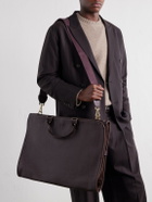 Bennett Winch - Trifold Leather Suit Carrier - Brown