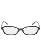 Le Specs Women's Honey Pot Blue Light Optical Glasses in Black/Blue Light Lens 