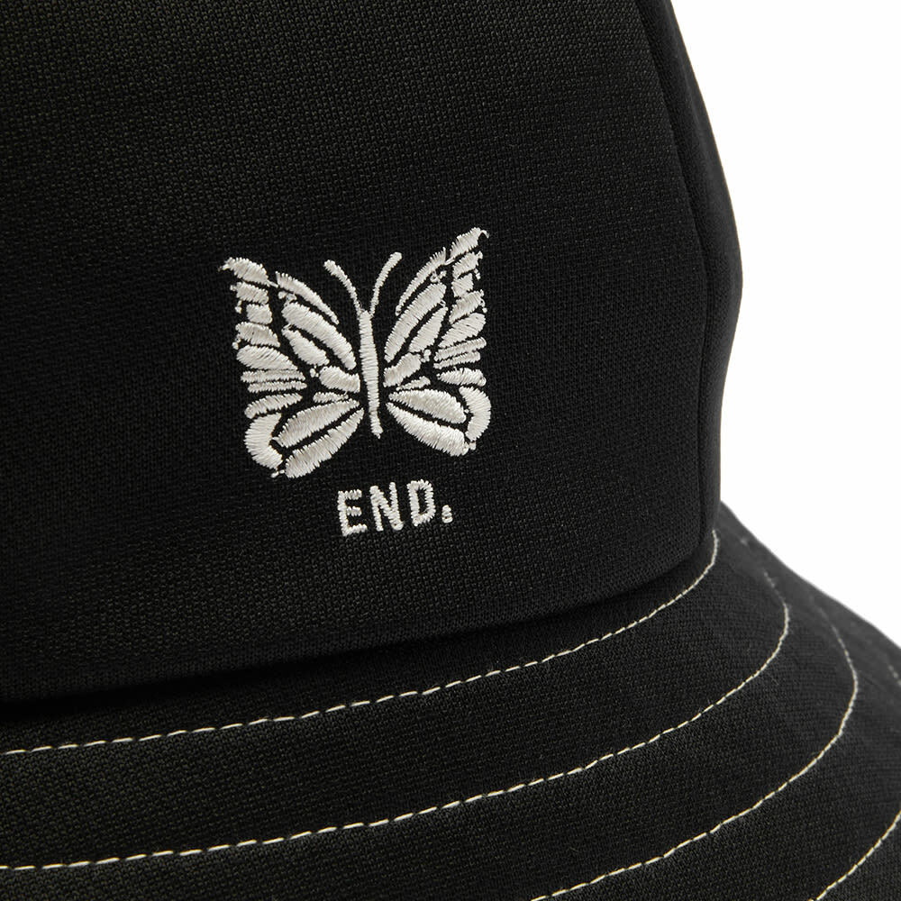 END. x Needles 'Blackjack' Bermuda Hat in Black/Pearl Needles
