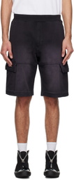 1017 ALYX 9SM Black Garment Dye Cargo Shorts