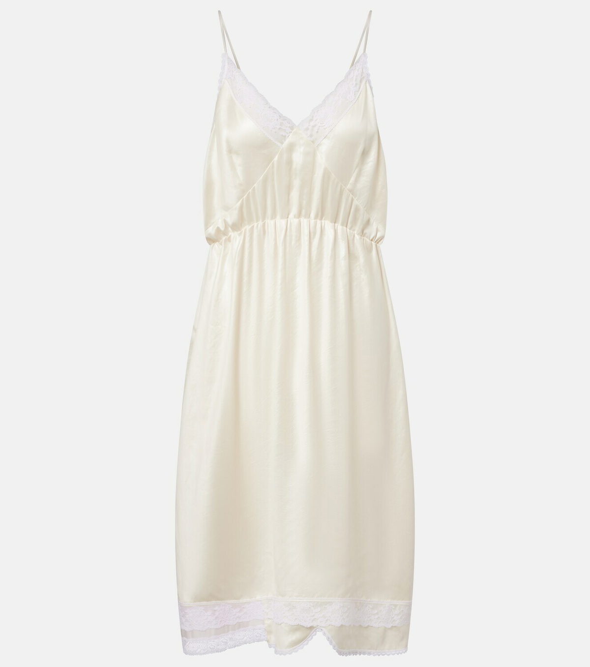 Magda Butrym Lace-trimmed slip dress