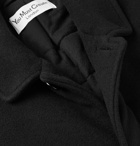 YMC - Factory Padded Garment-Dyed Wool-Blend Coat - Black