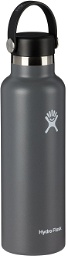 Hydro Flask Gray Standard Mouth Bottle, 21 oz