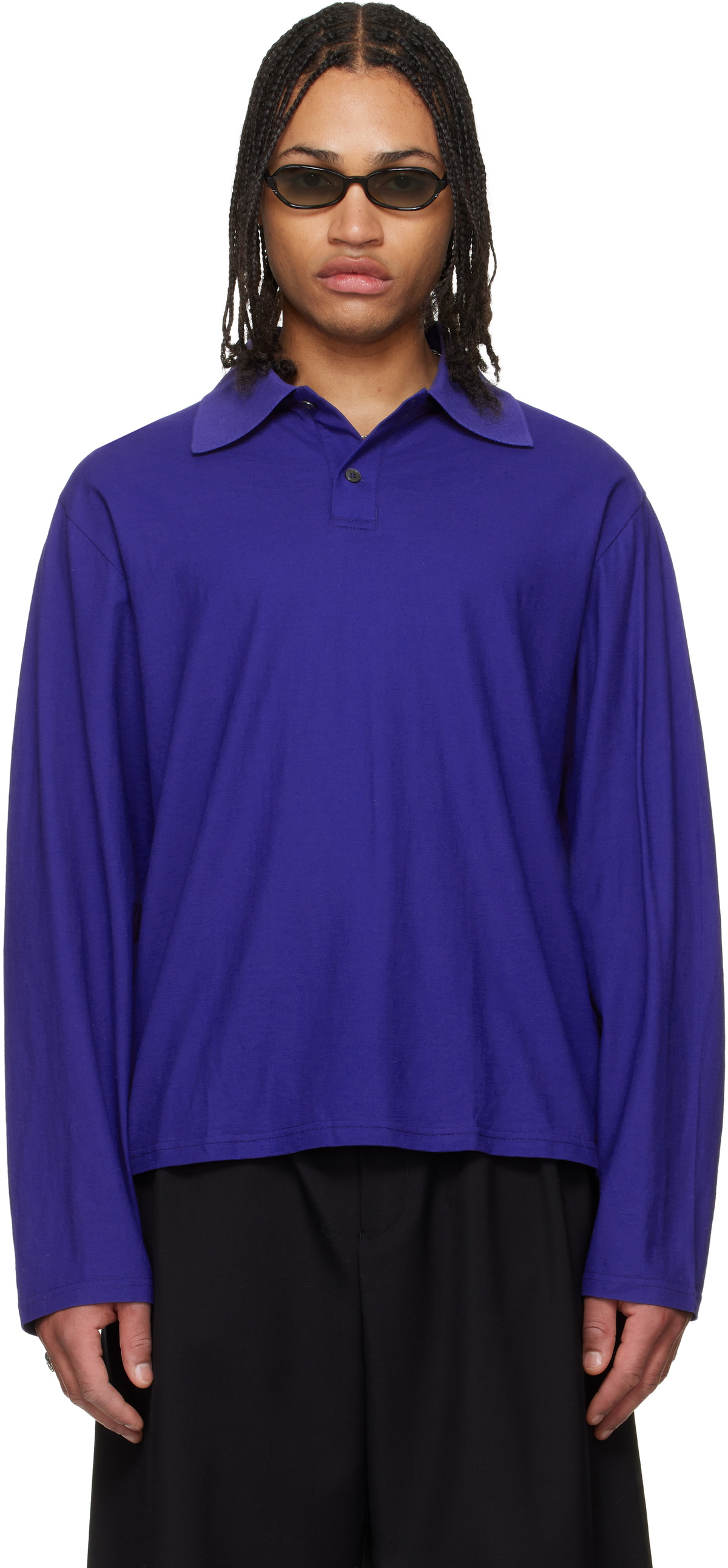 Our Legacy Evening Polo Blue Polos|Longsleeves Our Legacy
