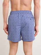 Frescobol Carioca - Rio Straight-Leg Mid-Length Recycled Swim Shorts - Blue