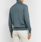 Ermenegildo Zegna - Slim-Fit Cashmere and Silk-Blend Rollneck Sweater - Blue