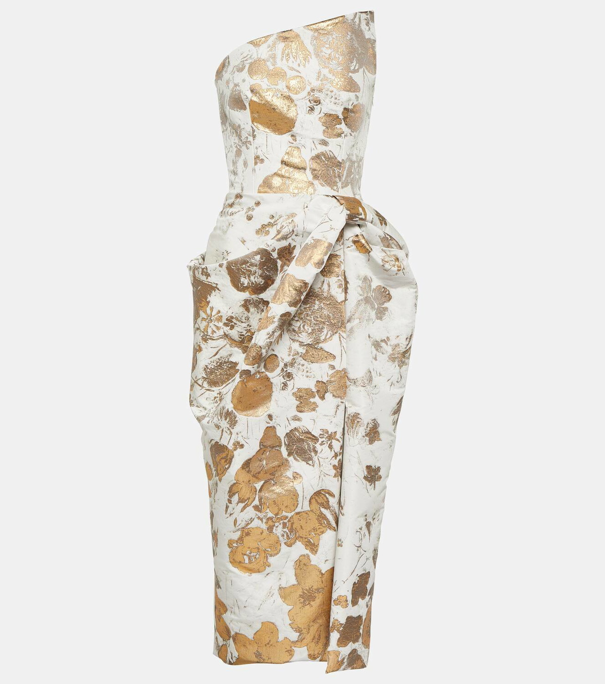 Alexander McQueen Asymmetric brocade gown Alexander McQueen
