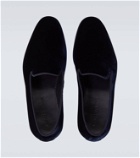 Manolo Blahnik Mario velvet loafers
