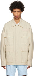 AMI Alexandre Mattiussi Beige Cotton Jacket