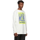 Heron Preston White Heron Paint Long Sleeve T-Shirt