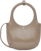 Courrèges Taupe Holy Naplack Leather Bag