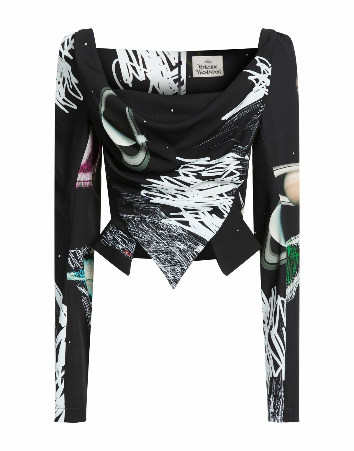 Vivienne Westwood Black Cut Off Heart Shirt Vivienne Westwood