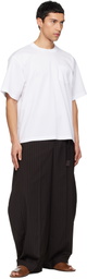 sacai White Cotton Jersey T-shirt