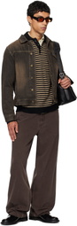 Carter Young Brown Overdyed Arch Denim Jacket