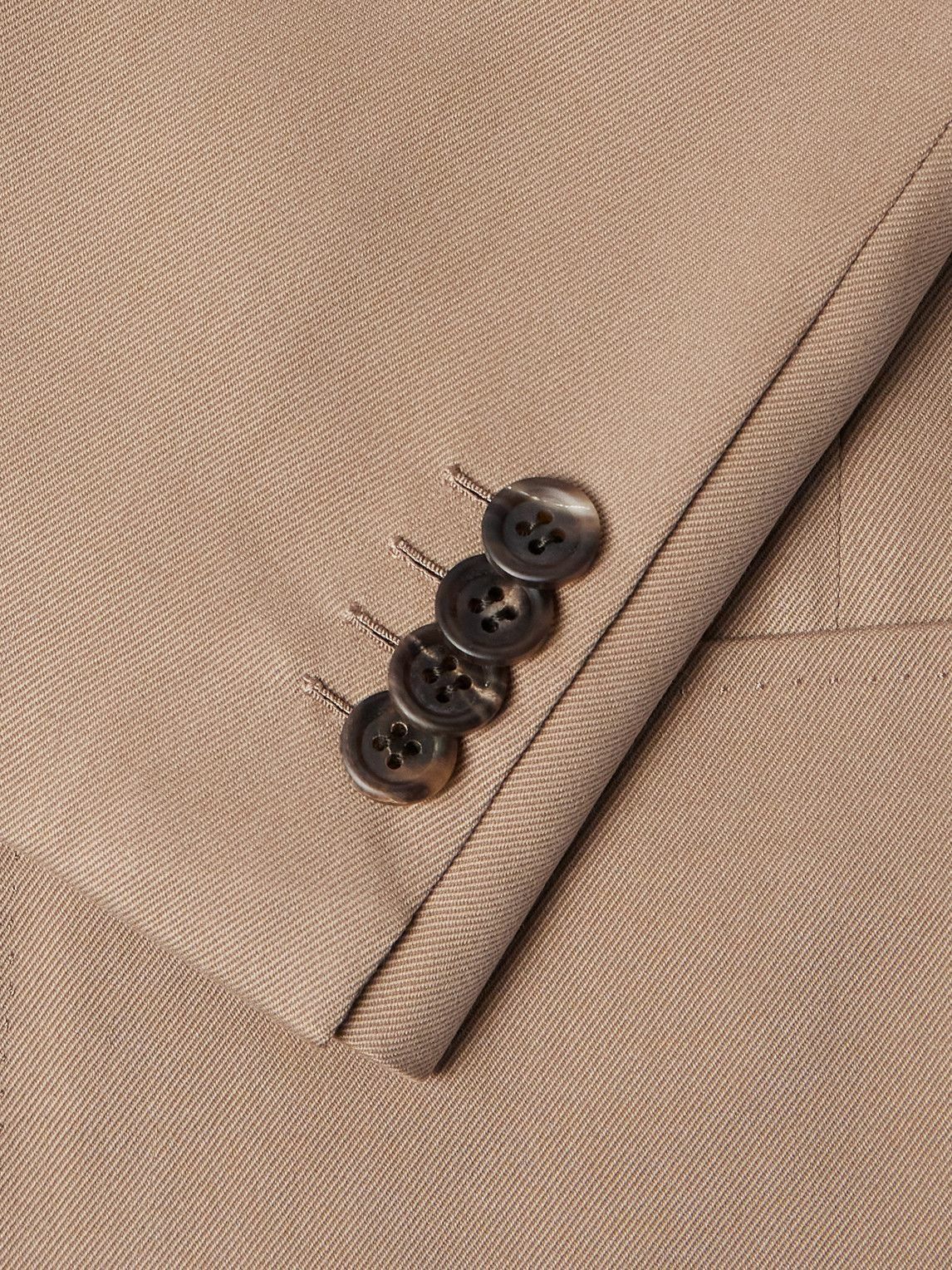 Brioni - Soffio Double-Breasted Silk-Twill Blazer - Neutrals